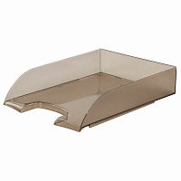 Лоток горизонтальный для бумаг BRAUBERG "Office style", 320х245х65 мм, тонированный серый, 237289 фото Лоток горизонтальный для бумаг BRAUBERG "Office style", 320х245х65 мм, тонированный серый, 237289