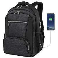 Рюкзак BRAUBERG FUNCTIONAL с отделением для ноутбука, 2 отделения, USB-порт, "Secure", 46х30х18 см, 270751 фото Рюкзак BRAUBERG FUNCTIONAL с отделением для ноутбука, 2 отделения, USB-порт, "Secure", 46х30х18 см, 270751