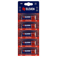 Батарейка Eleven AA (LR6) алкалиновая, BC5 отрывной набор фото Батарейка Eleven AA (LR6) алкалиновая, BC5 отрывной набор