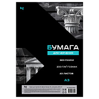 Бумага для черчения А3, 40л., BG (бумага Гознак), без рамки, 200г/м2 в КОРОБЕ фото Бумага для черчения А3, 40л., BG (бумага Гознак), без рамки, 200г/м2 в КОРОБЕ