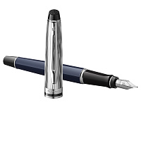 Ручка перьевая Waterman "Expert SE Deluxe Blue CT" синяя, 0,8мм, подарочная упаковка фото Ручка перьевая Waterman "Expert SE Deluxe Blue CT" синяя, 0,8мм, подарочная упаковка