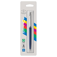 Ручка шариковая Parker Jotter Originals Navy Blue цвет чернил синий, цвет корпуса серебристый/синий (артикул производителя 2123427) фото Ручка шариковая Parker Jotter Originals Navy Blue цвет чернил синий, цвет корпуса серебристый/синий (артикул производителя 2123427)