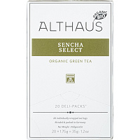 Чай зеленый Althaus Bio Sencha Select 20 пакетиков фото Чай зеленый Althaus Bio Sencha Select 20 пакетиков