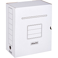 Короб архивный гофрокартон Attache 256x150x320 мм белый до 1500 листов (5 штук в упаковке) фото Короб архивный гофрокартон Attache 256x150x320 мм белый до 1500 листов (5 штук в упаковке)