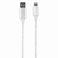 Кабель с LED подсветкой USB 2.0-Lightning, 1 м, RED LINE, белый, УТ000023148 фото Кабель с LED подсветкой USB 2.0-Lightning, 1 м, RED LINE, белый, УТ000023148