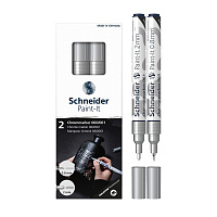 Набор маркеров для декорирования Schneider "Paint-It 060/061" 2шт., хром, 0,8мм + 2мм, картон. упаковка фото Набор маркеров для декорирования Schneider "Paint-It 060/061" 2шт., хром, 0,8мм + 2мм, картон. упаковка