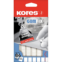 Клейкая масса двусторонняя монтажная Kores Gum Fix полимерная смесь 9 х 11 х 3.2 мм (84 штуки в упаковке) фото Клейкая масса двусторонняя монтажная Kores Gum Fix полимерная смесь 9 х 11 х 3.2 мм (84 штуки в упаковке)
