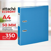 Папка-регистратор Attache Economy 50 мм cиняя бумвинил/бумага фото Папка-регистратор Attache Economy 50 мм cиняя бумвинил/бумага