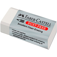 Ластик FABER-CASTELL "Dust Free", 41х18,5х11,5 мм, белый, прямоугольный, 187130 фото Ластик FABER-CASTELL "Dust Free", 41х18,5х11,5 мм, белый, прямоугольный, 187130