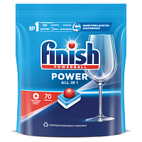Таблетки для посудомоечных машин Finish Powerball Power (70 штук в упаковке) фото Таблетки для посудомоечных машин Finish Powerball Power (70 штук в упаковке)