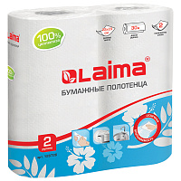 Полотенца бумажные бытовые, спайка 2 шт., 2-х слойные, (2х30 м), LAIMA, 22х23 см, белые, 128726 фото Полотенца бумажные бытовые, спайка 2 шт., 2-х слойные, (2х30 м), LAIMA, 22х23 см, белые, 128726