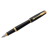 Ручка перьевая PARKER "Urban Core Muted Black GT", черный матовый лак, позолота, синяя, 1931593 фото Ручка перьевая PARKER "Urban Core Muted Black GT", черный матовый лак, позолота, синяя, 1931593