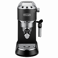 Кофеварка рожковая DELONGHI Dedica EC685.BK, 1350 Вт, объем 1,1 л, ручной капучинатор, черная фото Кофеварка рожковая DELONGHI Dedica EC685.BK, 1350 Вт, объем 1,1 л, ручной капучинатор, черная