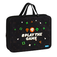 Папка текстильная с ручками 1 отделение, А4 Forst "Play the game", 350*265*80мм, текстиль, на молнии фото Папка текстильная с ручками 1 отделение, А4 Forst "Play the game", 350*265*80мм, текстиль, на молнии