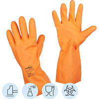 Перчатки КЩС латексные Manipula Specialist Цетра L-F-04/CG-947 оранжевые (размер 10-10.5, XL) фото Перчатки КЩС латексные Manipula Specialist Цетра L-F-04/CG-947 оранжевые (размер 10-10.5, XL)