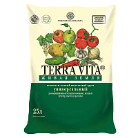 Грунт универсальный Terra Vita Живая Земля 25 л фото Грунт универсальный Terra Vita Живая Земля 25 л