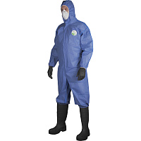 Комбинезон одноразовый с капюшоном Lakeland SafeGard 76 синий 45 г/кв.м (размер 52-54, XL, ESB428) фото Комбинезон одноразовый с капюшоном Lakeland SafeGard 76 синий 45 г/кв.м (размер 52-54, XL, ESB428)