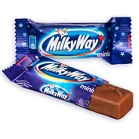 Шоколадные батончики Milky Way мини 1 кг фото Шоколадные батончики Milky Way мини 1 кг