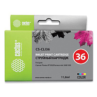 Картридж струйный CACTUS (CS-CLI36) для CANON PIXMA iP100, цветной фото Картридж струйный CACTUS (CS-CLI36) для CANON PIXMA iP100, цветной