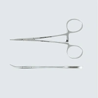 Зажим к/о Москит, изогнутый по плоскости, для новорожд., 125 мм, J-17-022