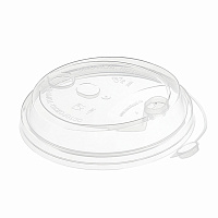 Крышка с питейником для бумажного стакана, диаметр 90 мм, глянцевая, прозрачная, полипропилен, ВЗЛП, 3001П