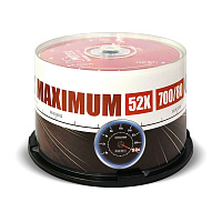 Диск CD-R Mirex 700 МБ 52x cake box UL120052A8B (50 штук в упаковке) фото Диск CD-R Mirex 700 МБ 52x cake box UL120052A8B (50 штук в упаковке)