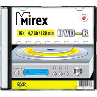 Диск DVD-R Mirex 4.7 ГБ 16x slim box UL130003A1S фото Диск DVD-R Mirex 4.7 ГБ 16x slim box UL130003A1S