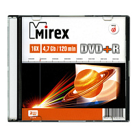 Диск DVD+R Mirex 4.7 ГБ 16x slim box UL130013A1S фото Диск DVD+R Mirex 4.7 ГБ 16x slim box UL130013A1S