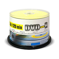 Диск DVD-R Mirex 4.7 ГБ 16x cake box UL130003A1B (50 штук в упаковке) фото Диск DVD-R Mirex 4.7 ГБ 16x cake box UL130003A1B (50 штук в упаковке)