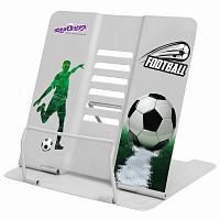 Подставка для книг и учебников ЮНЛАНДИЯ "Play Football", регулируемый наклон, металлическая, 237574 фото Подставка для книг и учебников ЮНЛАНДИЯ "Play Football", регулируемый наклон, металлическая, 237574