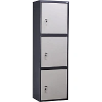 Шкаф металлический (архивный) для документов Aiko SL-150/3T (серый, 460x340x1490 мм) фото Шкаф металлический (архивный) для документов Aiko SL-150/3T (серый, 460x340x1490 мм)