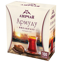 Чай АЗЕРЧАЙ "Армуду Breakfast" черный, 100 пакетиков по 1,6 г, 420534 фото Чай АЗЕРЧАЙ "Армуду Breakfast" черный, 100 пакетиков по 1,6 г, 420534