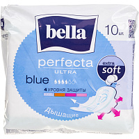 Прокладки женские гигиенические Bella Perfecta Ultra Blue (10 штук в упаковке) фото Прокладки женские гигиенические Bella Perfecta Ultra Blue (10 штук в упаковке)