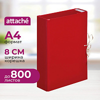 Папка архивная на 4-х завязках Attache А4 80 мм бумвинил до 800 листов складная фото Папка архивная на 4-х завязках Attache А4 80 мм бумвинил до 800 листов складная