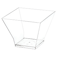 Креманка одноразовая 200 мл, пластиковая, "Средняя пагода", прозрачная, ВЗЛП, 5008П