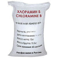 ХЛОРАМИН-Б, Технический, 15 кг, порошок, 50 пакетов по 300 г, Россия, АКВА фото ХЛОРАМИН-Б, Технический, 15 кг, порошок, 50 пакетов по 300 г, Россия, АКВА