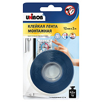 Клейкая лента для светопрозрачных конструкций прозрачная Unibob безосновная 12 мм x 2 м фото Клейкая лента для светопрозрачных конструкций прозрачная Unibob безосновная 12 мм x 2 м