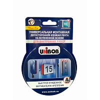 Клейкая лента двусторонняя монтажная для внутренних работ Unibob на вспененной основе 19 мм х 5 м фото Клейкая лента двусторонняя монтажная для внутренних работ Unibob на вспененной основе 19 мм х 5 м