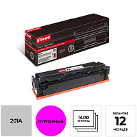 Картридж лазерный Комус 201A CF403A для HP пурпурный совместимый фото Картридж лазерный Комус 201A CF403A для HP пурпурный совместимый