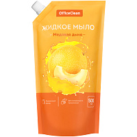Мыло жидкое OfficeClean "Медовая дыня", дой-пак, 500мл фото Мыло жидкое OfficeClean "Медовая дыня", дой-пак, 500мл