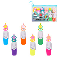 Набор текстовыделителей с топперами 6 ЦВЕТОВ НЕОН, "КОСМО", линия 1-4 мм, FUNSTER (ФАНСТЕР), 152649