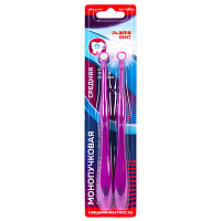 Зубная щетка монопучковая, для ухода за брекетами, для детей, КОМПЛЕКТ 2 шт., LAIMA DENT, 609321