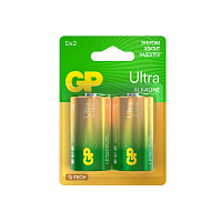 Батарейки КОМПЛЕКТ 2 шт., GP Ultra G-Tech, D (LR20, 13А), алкалиновые, блистер, 13AU-CR2 фото Батарейки КОМПЛЕКТ 2 шт., GP Ultra G-Tech, D (LR20, 13А), алкалиновые, блистер, 13AU-CR2