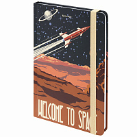 Блокнот с резинкой в клетку 96 л., А5 (145х203 мм), твердая обложка, BRAUBERG, "SpaceX", 113724 фото Блокнот с резинкой в клетку 96 л., А5 (145х203 мм), твердая обложка, BRAUBERG, "SpaceX", 113724