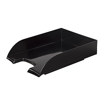 Лоток горизонтальный для бумаг BRAUBERG "Office style", 320х245х65 мм, черный, 237286 фото Лоток горизонтальный для бумаг BRAUBERG "Office style", 320х245х65 мм, черный, 237286