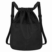 Рюкзак спортивный мешок HEIKKI PACK (ХЕЙКИ), 2 отделения, увеличенный объем, 40х35 см, черный, 272419 фото Рюкзак спортивный мешок HEIKKI PACK (ХЕЙКИ), 2 отделения, увеличенный объем, 40х35 см, черный, 272419