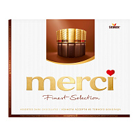 Конфеты шоколадные Merci ассорти из тёмного шоколада 250 г фото Конфеты шоколадные Merci ассорти из тёмного шоколада 250 г
