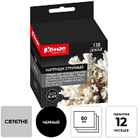 Картридж струйный Комус 130 C8767HE для HP черный совместимый фото Картридж струйный Комус 130 C8767HE для HP черный совместимый