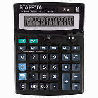 Калькулятор настольный STAFF STF-888-16 (200х150 мм), 16 разрядов, двойное питание, 250183 фото Калькулятор настольный STAFF STF-888-16 (200х150 мм), 16 разрядов, двойное питание, 250183