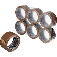 Клейкая лента упаковочная Unibob 700 48 мм x 66 м 47 мкм коричневая (36 штук в упаковке) фото Клейкая лента упаковочная Unibob 700 48 мм x 66 м 47 мкм коричневая (36 штук в упаковке)